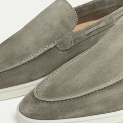 Classico | Mocasín de Gamuza — Verde Olivo