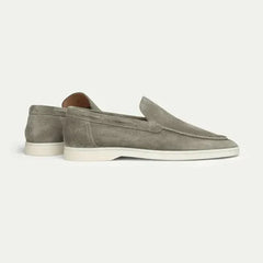 Classico | Mocasín de Gamuza — Verde Olivo