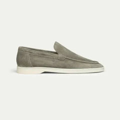 Classico | Mocasín de Gamuza — Verde Olivo