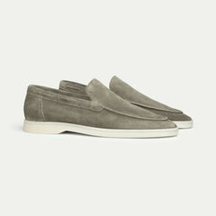 Classico | Mocasín de Gamuza — Verde Olivo