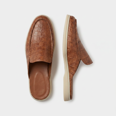 Yacht Croco | Mocasín Abierto — Cognac · Edición Limitada