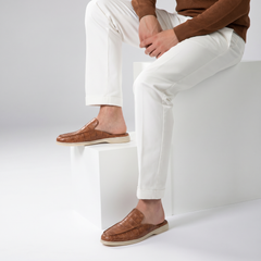 Yacht Croco | Mocasín Abierto — Cognac · Edición Limitada