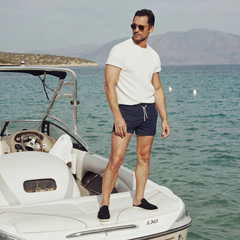 Yacht Croco | Mocasín Abierto — Negro · Edición Limitada
